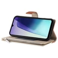 thumbnail image 3 of Funda cartera GANGXUN para Xiaomi Redmi Note 13R 5G , cuero PU con tarjetero, cremallera, correa de mano, soporte y protección 1010°, 3 of 6