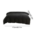 thumbnail image 3 of Solid Duvet Cover, Washed Cotton 173x229cm Single, Soft Brushed Fabric Bedding, Grey Beige Navy, 3 of 6