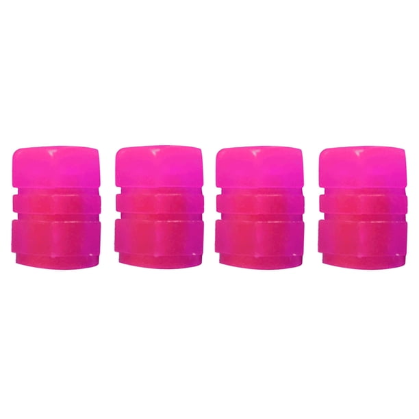 Ygjytge 4 Tapas Llantas Luminosas para Motocicletas (rosa)