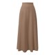 thumbnail image 4 of Falda midi recta lisa para mujer: falda básica informal para uso diario, primavera/verano/otoño, 4 of 5