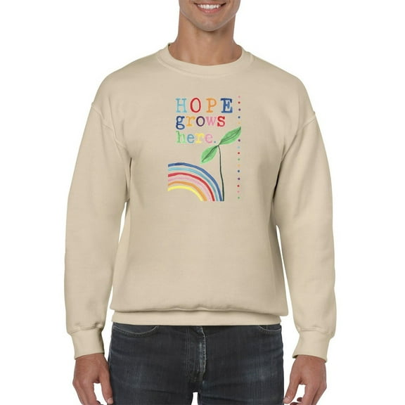 Rainbow Hope Collection B. Sweatshirt Men -June Erica Vess Designs, Male 4X-Large