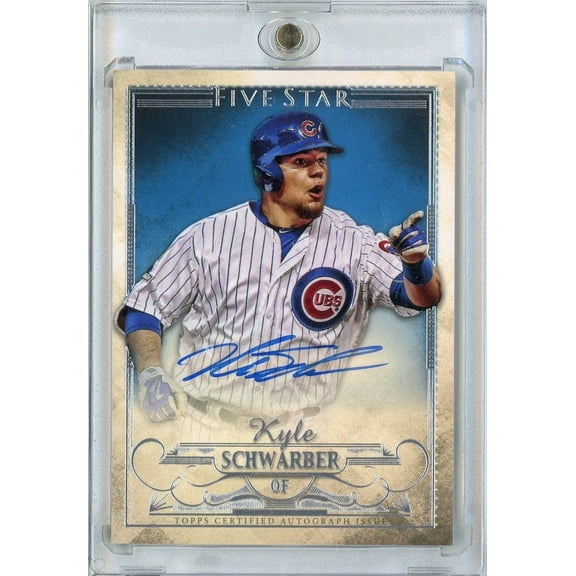 2016 Topps Five Star Kyle Schwarber #FSA-KS On Card Auto Rookie RC Baseball Card