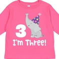 thumbnail image 4 of Inktastic 3rd Birthday Zoo Elephant Childs Boys or Girls Long Sleeve Toddler T-Shirt, 4 of 5
