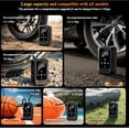 thumbnail image 2 of Mikhai Tire Inflator Portable Air Compressor Cordless Mini Bike Pump with 4500mAh Long Range Battery, 140 PSI Car Tires Air Pump with LED Lights&Pressure Gauge for Auto, Motorcycles, Bikes, Balls, 2 of 5