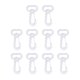 thumbnail image 5 of 10 Piezas de Accesorios de Joyería de Bricolaje Cierres de Langosta de Resina Ganchos de Garra Blanco / Negro Baoblaze Cierres de langosta, 5 of 8
