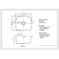 thumbnail image 3 of Dawn® Undermount Cresent Single Bowl Sink, 3 of 3