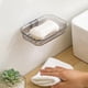 thumbnail image 2 of Fácil Instalación Jabonera Soporte para Pared de Cocina Sin Taladro Drenaje Transparente Moderno Baño Champú Barra DuchaContenedor A, 2 of 5