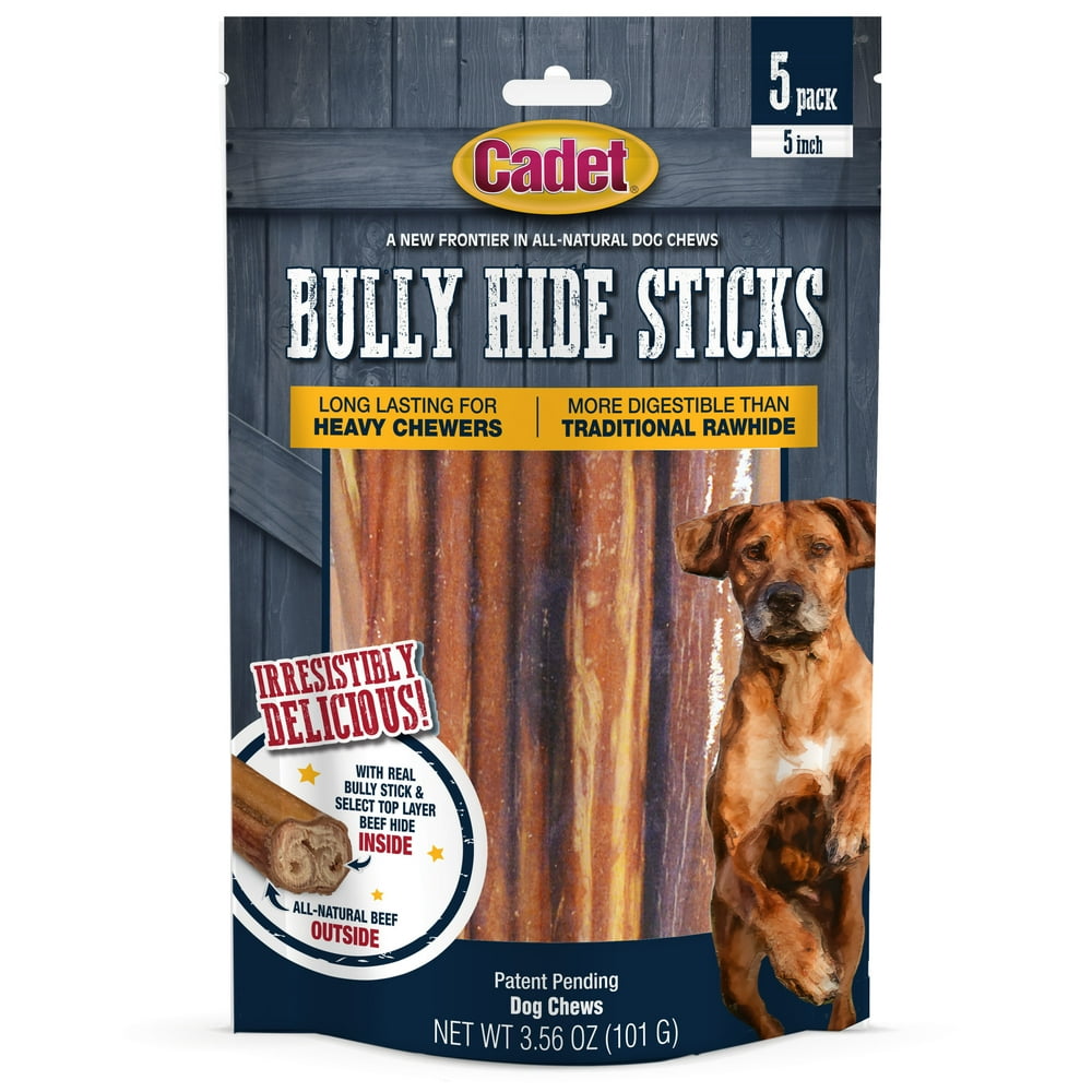 Cadet Bully Hide Sticks 5 Count 5 In.