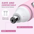 thumbnail image 5 of Hair Trimmer for Face Eyebrow Nose Ear Body Hair Trimming, All in ONE Hair Remover for Women & Men,Painless Waterproof USB Electric Trimmer with 2 Extra Replaceable Dual-Edge Blades-Pink, 5 of 6