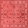 thumbnail image 1 of Ahgly Company Indoor Square Oriental Red Industrial Area Rugs, 7' Square, 1 of 4