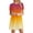Orange dresses for women 2023, variant on Summer Saving Wycnly Sundresses for Women Short Sleeve Crewneck Gradient Print Mini Dresses Casual Flowy Swing Tunic T-Shirt Summer Dress Orange Up to 65% off