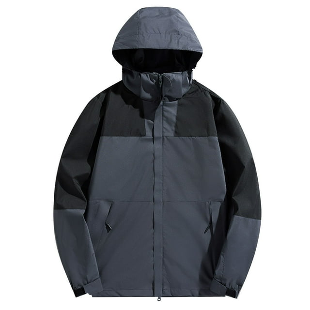 Timegard Vestes Légères pour Femmes Grande Taille Vestes à Capuche Zippées Automne Manteaux Amples de Randonnée en Plein Air