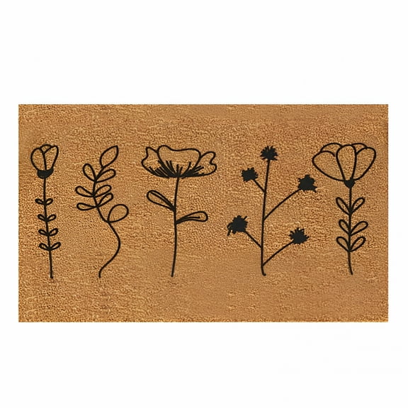 DERONA 16X24 Inch Outdoor Doormats Coir Entrance Outdoor Mats for Front Door Spring Front Door Rug Indoor Entrance Welcome Matt Or Doormat for Home Entrance Sturdy Door Mats for Home Entrance