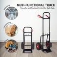 thumbnail image 6 of Elevon Folding Heavy Duty Hand Truck, Multi-Purpose Dolly Platform Cart with Handle, Maximum Load of 220 lbs, Suitable for Luggage, Travel, Handling, Shopping and Office, Black, 6 of 7