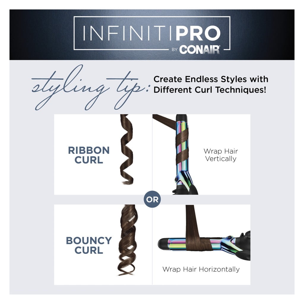 INFINITIPRO BY CONAIR Rainbow Titanium 1-Inch Curling Iron CD350