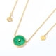 thumbnail image 2 of 925 Necklace for Women Natural Malachite Engagement Fine Jewelry, 2 of 2