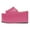 Hot Pink, variant on Women Comfortable Thick Platform Wedge High Heel Sandals Round Open Toe Slip On Pumps Casual Dressy Slipper Shoes Size 9 Red
