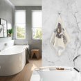 thumbnail image 2 of Yayeee 2 Pack Hand Towels for Bathroom 100% Cotton 16" x 28" Soft Absorbent Kitchen Towel, Beige Astronaut Planet, 2 of 7