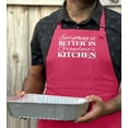 thumbnail image 4 of ThisWear Everything is Better in Grandma's Kitchen Apron for Kitchen Two Pocket Apron Heliconia, 4 of 7