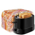 thumbnail image 6 of Yuyamidu Retro Floral Bow 4 Slice Toaster Cover Stain Resistant Bread Maker Protector Anti Fingerprint Wide Slot Kitchen Small Appliance Dust Cover with Handle for Counter Home, 6 of 7