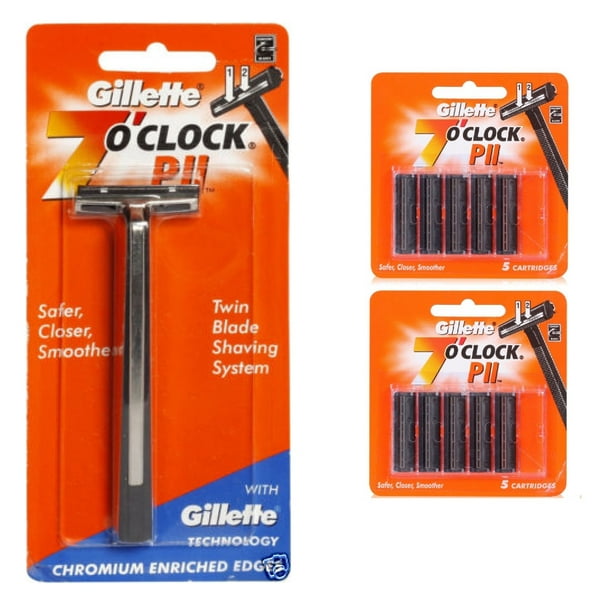 Gillette 7 O'Clock PII Trac II Razor + Gillette 7 O'Clock PII Razor