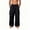 Black, variant on Mens Wide Leg Cargo Pants- Loose Fit Casual Outdoor Breathable Adjustable Hem Drawstring Elastic Waist Parachute Pants with Multi Pockets Gray Size XL