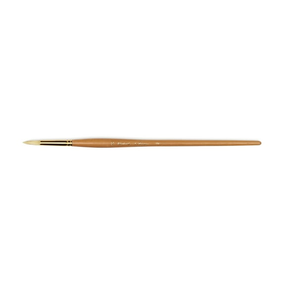 Raphael D'Artigny Interlocked White Bristle Brush, Round, Size 10