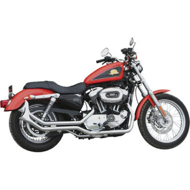 Paughco 7194sbs 1 3 4in Side By Side Upsweep Fishtail Exhaust System Chrome Walmart Com