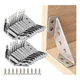 thumbnail image 5 of Universal De Acero Inoxidable Muebles Esquina Conector 20 Malubero Plateado, 5 of 5