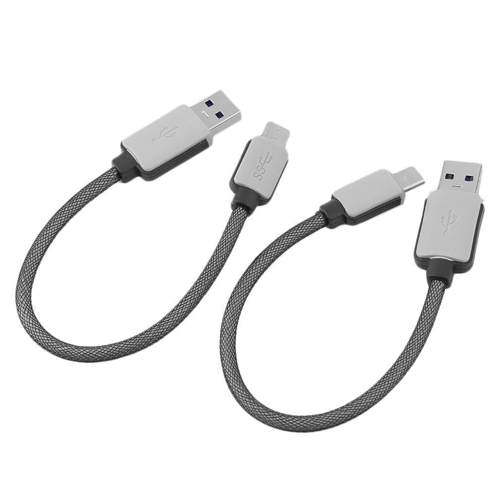 2Pcs Nylon Braided USB 3.1 Type-C 0.2M/1M/1.5M/3M Data Sync Charger Charging Cable Fast Data Transfer Speed