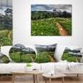 thumbnail image 3 of Designart Path Through Flowering Fields - Landscape Printed Throw Pillow - 18x18, 3 of 4