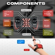 Contixo SC1 Remote Control Cars, Gesture Sensing Stunt Racer RC Car Toy with Wrist Remote, Red