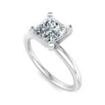 thumbnail image 3 of Best Jewel Wedding Engagement Ring for Women - 1.8 Ct Moissanite - Princess Cut - 14K White Gold Plated Ring - Gift for Her - Perfect for Proposals, Anniversary, and Birthdays - Prong Set, 3 of 3