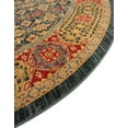 thumbnail image 3 of Unique Loom Palace Collection Area Rug - Jefferson (3' 1" Round Navy Blue/Red), 3 of 6