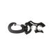 thumbnail image 1 of Naiovety Clips de abrazadera de tubería Ganchos BC Fácil de usar Abrazaderas reguladoras de alta flexibilidad Soporte de manguera Snorkel Natación Surf Deportes acuáticos Negro Naiovety OD030411-01B, 1 of 6