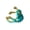 Blue, variant on 1/3Pcs Frog-Shaped Ring Set Alloy Electroplated Finger Ring Festivals Parties Dates Gatherings Accessories