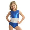 thumbnail image 3 of O3GL020 Obersee Girls Gymnastics Leotards One-Piece Athletic Activewear Girl's Dance Outfit Girls'  Women's Sizes - Royal Band, 3 of 4
