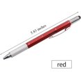 thumbnail image 3 of Screwdriver Pen Multitool Touch Screen Stylus Ballpoint Tech Tool Write Gadgets Ruler Level Metal Hexagon Pen for Men Office Outdoor Supplies 2 Pack, 3 of 7