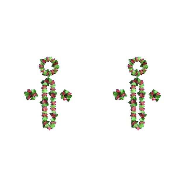 Advancent 4x Leis hawaianos de larga duración - Precio asequible y amplia ecológica Color hawaiano 3 color 3 2Conjunto
