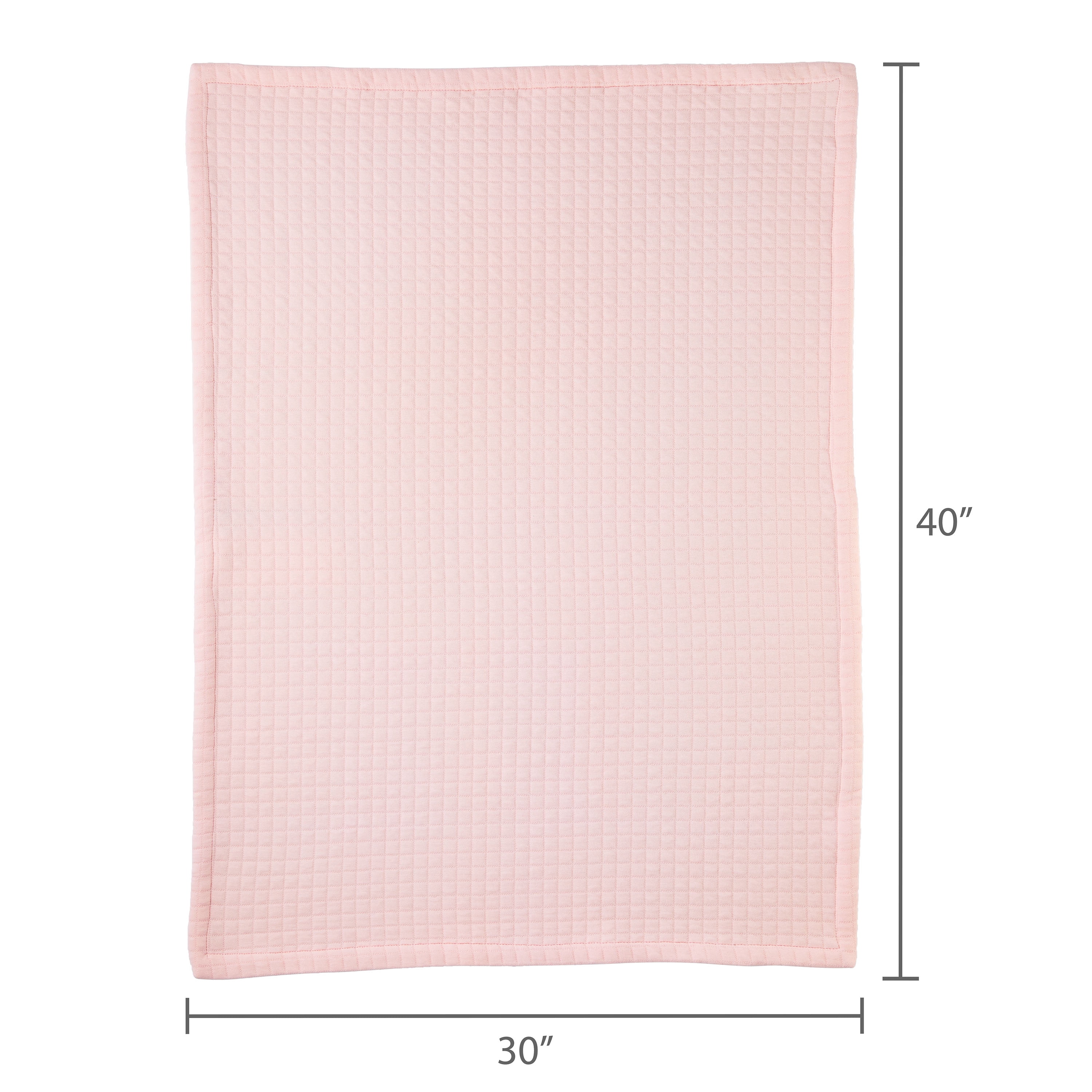 Parent's Choice Knit Baby Blanket, 100% Cotton, Soft & Cozy, Rosewater, 30" x 40"