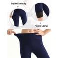thumbnail image 6 of SILVERCELL 1/2 Pack Girls Winter Warm Thicken Fleece Lining Leggings Running Dance Yoga Athletic Leggings Tights Pants, Size 4-12 Years, 6 of 8