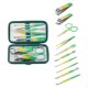 thumbnail image 1 of Conjunto de 10 piezas Unique Bargains Kit de cortaúñas de hermoso estilo para mujeres y hombres en amarillo y verde, 1 of 1