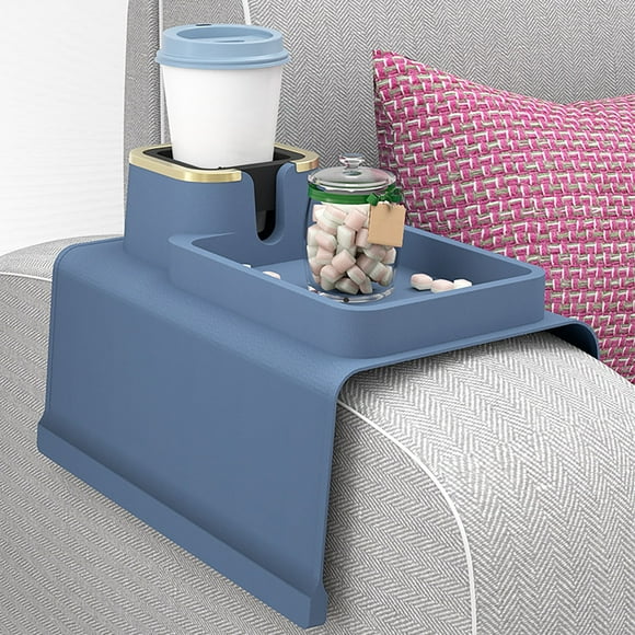 Sofa Armrest Cup Sofa Cup Multifunctional Life Cup Beverage Coffee Sofa Support Frame Blue