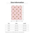 thumbnail image 4 of Throw Blanket for Couch Sofa and Bed, bee pink checkered cute Super Soft Plush Throw Blanket, Fuzzy Cuteness Comfy Warm Washable Flannel Blanket & Throws for All Season 40"x30", 4 of 5
