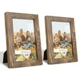 thumbnail image 2 of Woodgrain 4 in. x 6 in. Walnut Picture Frame (Set of 2), 2 of 8