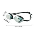 thumbnail image 3 of Unisex Adult Essential Racing Swim Goggles Competitive Adult Men Women 180° Panoramic Clear View Bungee Strap Swimming Goggles No Leaking Air Seals Technology for Superior Comfort, 3 of 5