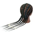thumbnail image 5 of RYHAIR African American Mannequin Head 100% Human Hair for Practice Braiding Styling Cosmetology Barber Training with Stand, 5 of 6