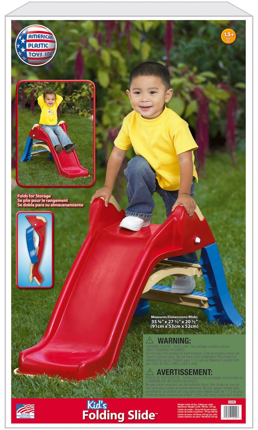 American Plastic Toys Folding Slide, 1 to 5 years