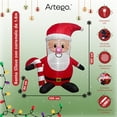 thumbnail image 3 of Inflable de Navidad Artego Santa Claus 1.6m con caramelo luces LED, 3 of 6