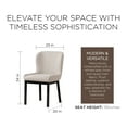 thumbnail image 5 of Open Box Maven Lane Gia Dining Chair, Refined Black Finish w/Dove Fabric, 5 of 6